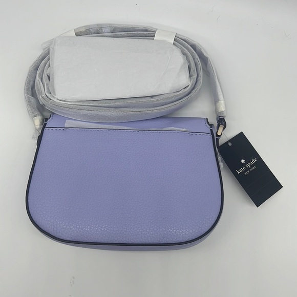 Kate Spade Leila Mini Flap Crossbody Viola Flower - Picture 2 of 14